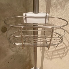 ステンレス製　浴室用縦型ラックの画像