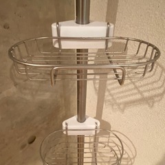 ステンレス製　浴室用縦型ラックの画像