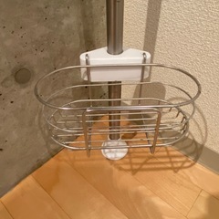 ステンレス製　浴室用縦型ラックの画像