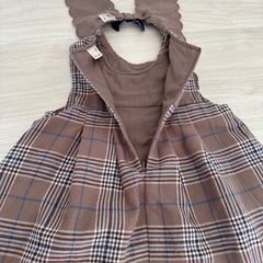 petit main 2way スカラップ衿ジャンパースカート 80cmの画像