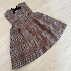 petit main 2way スカラップ衿ジャンパースカート 80cmの画像