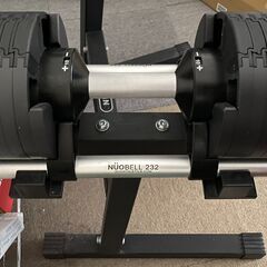 【譲ります】FLEXBELL 可変式ダンベル 2〜32kg ＋ 専用スタンド（使用少）の画像