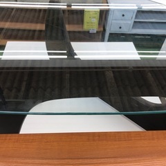 【ドリーム川西店御来店限定】☆ジモティー見たよ♪割引☆  ガラステーブル  クリーニング済み 【99560000034827】の画像