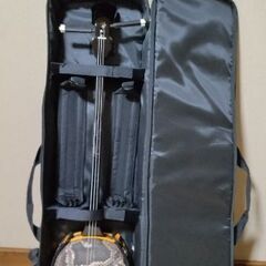 三線、白木、人工皮張、8点セットの画像