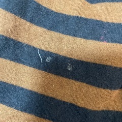 ロンパース 70cm 茶色と紺のストライプの画像