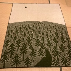 クリッパン ウールブランケット 130x180 HOUSE IN THE FOREST グリーンの画像