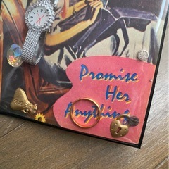 アンティーク　シャカシャカ　当時物　レトロ　海外チケット　玩具　ポストカード　　時計　チャーム　デコパーツ　ディスプレイ　ディスプレー　オブジェ　オーナメント　レア　海外チケット　ミニチュア　ヴィンテージ　 の画像