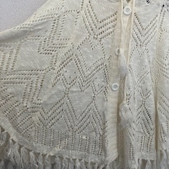 【美品】クロシェポンチョＭの画像