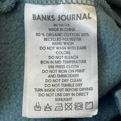 【未使用】BANKS バンクス HEART RINGS FLEECE トレーナー ロゴ プリント S スモーク ブルー AFL0231 メンズの画像