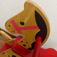 木製　ロッキングホース　馬のゆりかご　ゆりかごの画像