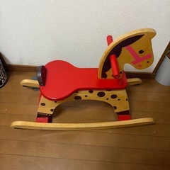 木製　ロッキングホース　馬のゆりかご　ゆりかごの画像
