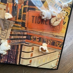 アンティーク　シャカシャカ　ガム　ポップコーン　当時物　レトロ　海外チケット　玩具　チューインガム　ポップコーン　ポストカード　レア　海外チケットの画像