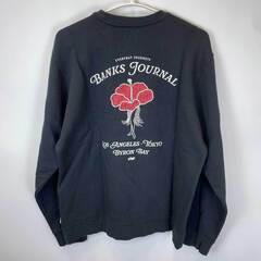 【未使用】BANKS バンクス WILOW FLEECE トレーナー ロゴ プリント M ブラック AFL0238 メンズの画像