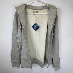 Almond Surfboards & Design アーモンド サーフボード デザイン SURFING ZIP ジップ スウェット パーカー M グレー ZH1902W ユニセックスの画像