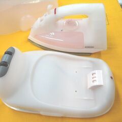 コードレススチームアイロン EUPA ピンク TSK-7302CB ケース付き ユーパ 札幌 西岡店の画像