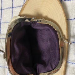 ハンドメイド　パン柄ビニール生地のがま口の画像