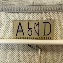 【未使用】Almond Surfboards & Design アーモンド サーフボード デザイン SURFING ZIP ジップ スウェット パーカー S グレー ZH1902W ユニセックスの画像