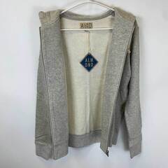 【未使用】Almond Surfboards & Design アーモンド サーフボード デザイン SURFING ZIP ジップ スウェット パーカー S グレー ZH1902W ユニセックスの画像