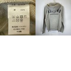 【未使用】Almond Surfboards & Design アーモンド サーフボード デザイン SURFING ZIP ジップ スウェット パーカー S グレー ZH1902W ユニセックスの画像