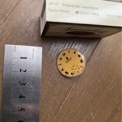 チャーム　ハンドメイドパーツ　時計　ヴィンテージ ボタン　留め具　アンティーク　DIY カスタム　リメイク　材料　両面　時計　手芸　2の画像