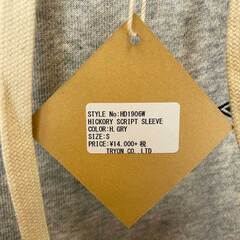 【未使用】Almond Surfboards & Design アーモンド サーフボード デザイン SCRIPT SLEEVE スウェット プルオーバー パーカー S グレー HD1906W ユニセックスの画像