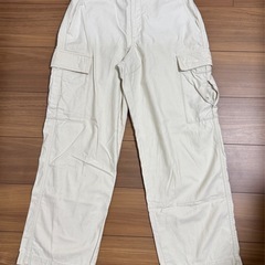 ユニクロカーゴパンツM3本セットレディースの画像