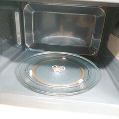 3か月間保証☆配達有り！6000円(税込）アイリスオーヤマ 電子レンジ ターンテーブル 2023年製 ホワイトの画像