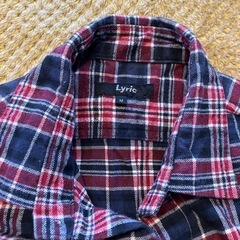 Lyric チェック柄ネルシャツ Mの画像