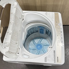 A1720🌟配送♻️設置可能‼️2022年製東芝　洗濯機5.0k AW-5GA1🌟動作確認済⭕️保証付き🌟 の画像