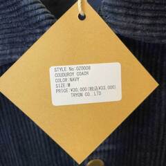 【未使用】Almond Surfboards & Design アーモンド サーフボード デザイン COUDUROY COACH コーデュロイ コーチ ジャケット M ネイビー OZ0008 ユニセックスの画像