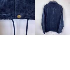 【未使用】Almond Surfboards & Design アーモンド サーフボード デザイン COUDUROY COACH コーデュロイ コーチ ジャケット L ネイビー OZ0008 ユニセックスの画像