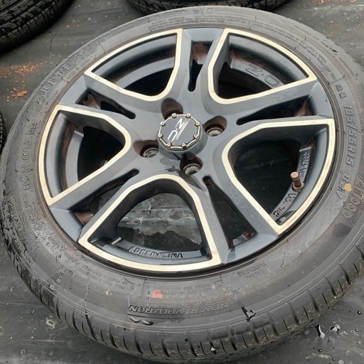 フィアット500 OZアルミホイール　185/55R15