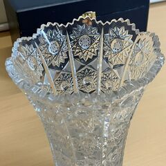 ボヘミアガラス クリスタル花瓶 エーデル RB-101（スロバキア製）の画像