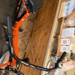 【カゴ新品！】シングルギア　26インチ自転車　オレンジの画像
