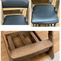 S716 ⭐ NITORI ニトリ 学習椅子 小学生低学年用 幅41cm USEDの画像