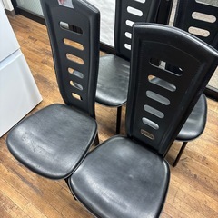 ダイニングチェア ブラック4脚セットの画像