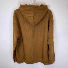 【未使用】Almond Surfboards & Design アーモンド サーフボード デザイン ワッフル パーカー プルオーバー フーディ M ブラウン IV2008W ユニセックスの画像