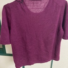 EL MIDAS（エルミダ）のカシミヤ5分袖ニットの画像