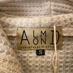 【未使用】Almond Surfboards & Design アーモンド サーフボード デザイン ワッフル パーカー プルオーバー フーディ S OFF IV2008W ユニセックスの画像