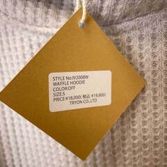 【未使用】Almond Surfboards & Design アーモンド サーフボード デザイン ワッフル パーカー プルオーバー フーディ S OFF IV2008W ユニセックスの画像