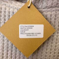 【未使用】Almond Surfboards & Design アーモンド サーフボード デザイン ワッフル パーカー プルオーバー フーディ M OFF IV2008W ユニセックスの画像