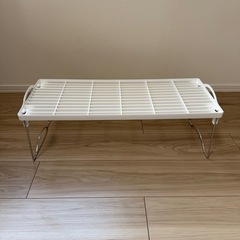 折りたたみ式　積み重ね棚／2点セットの画像