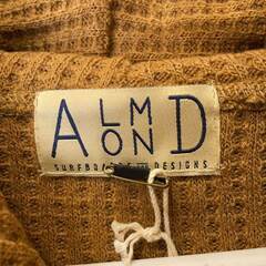 【未使用】Almond Surfboards & Design アーモンド サーフボード デザイン ワッフル パーカー プルオーバー フーディ L ブラウン IV2008W ユニセックスの画像
