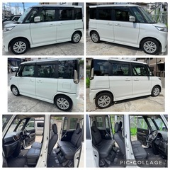 ハイブリッド　29年式　スペーシアカスタムZ 希少車！内外装綺麗！車検令和8年8月残り！の画像