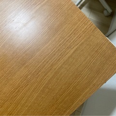 無印　スチール脚 木製デスク オーク材突板　W90×D45 の画像