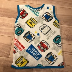 【美品】新幹線柄フリーススリーパー100cmの画像