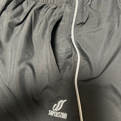 未使用ミズノsuperstar黒色　
上下ウェアーLサイズの画像
