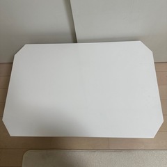 ニトリ　折りたたみテーブルホワイトの画像