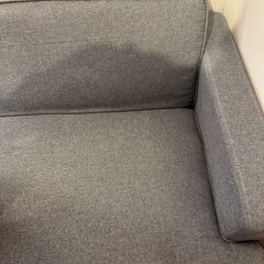 【美品】山善(YAMAZEN) ソファ2人掛け　クッション付きの画像