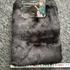 ブーツカバー　足元フェイクファー　 ブラックの画像